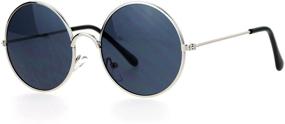 img 3 attached to SA106 Circle Mirrored Mirror Sunglasses