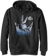 🦖 jurassic world athletic heather boys' sweatshirt: stylish & sporty clothing logo