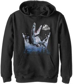 img 1 attached to 🦖 Jurassic World Athletic Heather Boys' Sweatshirt: Stylish & Sporty Clothing