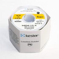 🔌 kester 24-6040-0039 rosin core solder wire roll, 44 activated, 0.040" diameter logo