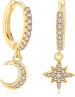 14k gold plated tiny hoops: dainty & minimalist geometric huggie earrings for her - hypoallergenic & beach-ready fashion jewelry. logo