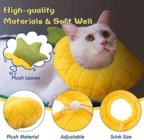 img 1 attached to Comfortable Adjustable Cat Recovery Collar: Soft Elizabeth E-Collar for Kitten & Cat - 2 Pieces