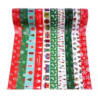 🎁 miahart 20 rolls christmas washi tape set: decorative xmas masking tape for holiday gift wrapping, party decorations logo