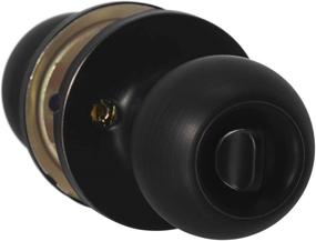 img 3 attached to 🔒 Amazon Basics Matte Black Bedroom/Bathroom Door Knob: Lockable Standard Ball Design