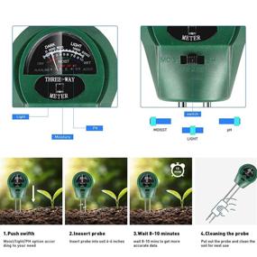 img 1 attached to 🌱 2021 Upgraded PH Meter, TDS PPM Meter, Soil PH Tester: 3 in 1 Home Water and Garden Soil Testing Tool