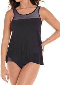 img 3 attached to Miraclesuit Swimwear Illusionist Underwire Tankini Women's Clothing and Swimsuits & Cover Ups