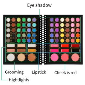 img 3 attached to DE'LANCI Pro Makeup Palette for Teens: 78 All-in-One Eyeshadow Kit, Ideal Gift Set for Teen Girls, Beginners, and Women of All Ages