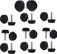 🔩 m6 x 15mm screw on furniture glides: set of 20 leveling foot adjusters for furniture legs logo