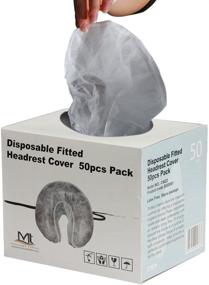 img 1 attached to 💆 50 Pcs Disposable Fitted Soft Headrest Cover for Massage Table Face Pillow Cushion by Master Massage