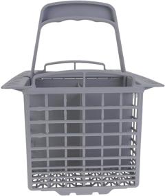 img 1 attached to 🔍 Optimized Search: Qualtex Dishwasher Cutlery Silverware Basket, Grey, Fits Kenmore, Whirlpool, Bosch, Maytag, KitchenAid, Samsung, GE, AMANA, 9" x 5" with Spoon Holder