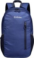 sinhme backpack business водонепроницаемая школьная сумка (черный логотип
