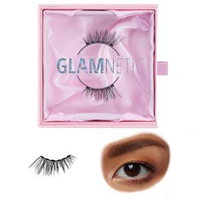 img 4 attached to 👑 Принцесса Glamnetic Магнитные половинные ресницы - натуральный вид коротких ресниц "кот глаз" с 6-магнитной лентой, многоразовые ресницы для маленьких глаз, до 60 применений - 1 пара