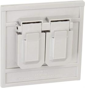 img 4 attached to 🏞️ Leviton 4986-GY Gray Oversize Weather-Resistant Wallplate: Duplex Device Cover with Thermoplastic Design for Horizontal Device Mounting