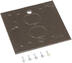 img 1 attached to 🏞️ Leviton 4986-GY Gray Oversize Weather-Resistant Wallplate: Duplex Device Cover with Thermoplastic Design for Horizontal Device Mounting