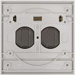 img 2 attached to 🏞️ Leviton 4986-GY Gray Oversize Weather-Resistant Wallplate: Duplex Device Cover with Thermoplastic Design for Horizontal Device Mounting