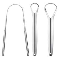 👅 ylyl 3 pcs metal tongue scraper: effective tongue scrapers for adults and kids - stainless steel tongue scrappers for optimal oral hygiene - portable tongue cleaner logo