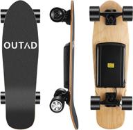 🛹 electric skateboard with remote control - perfect for adults, teens, and kids beginners | ideal for commuting and cruising | features 4000 mah battery | provides 1 hour of riding time | reaches top speed of 12.4 mph | covers 9 miles range | crafted with 7 layers maple deck logo