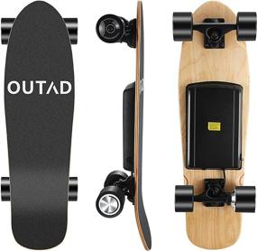 img 4 attached to 🛹 Electric Skateboard with Remote Control - Perfect for Adults, Teens, and Kids Beginners | Ideal for Commuting and Cruising | Features 4000 mAh Battery | Provides 1 Hour of Riding Time | Reaches Top Speed of 12.4 Mph | Covers 9 Miles Range | Crafted with 7 Layers Maple Deck