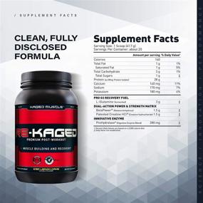 img 3 attached to 🏋️ Fast Recovery Post-Workout Protein Powder, RE-KAGED Whey Protein Powder, Delicious Protein Shake with Whey Protein Isolate for Optimal Post-Workout Results, Complete BCAAs & EAAs (Iced Lemon Cake)