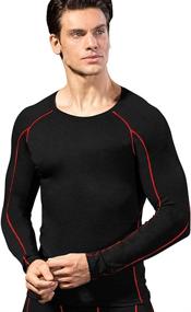 img 3 attached to 🏃 Optimized Men's Compression Shirts for Running - Long Sleeve Tops, Baselayer Shirts, Underlayer Tops, and Men's Long Sleeve Shirts