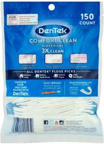 img 3 attached to DenTek Comfort Clean Floss Picks - 150 шт., Шелковистая комфортная зубная нить для оптимального ухода за полостью рта.