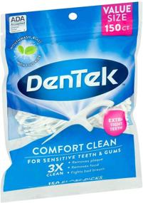 img 2 attached to DenTek Comfort Clean Floss Picks - 150 шт., Шелковистая комфортная зубная нить для оптимального ухода за полостью рта.