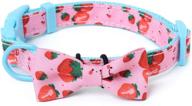 seasonal floral celebration collection: mile high life soft poly-cotton girl dog collars with bowtie logo