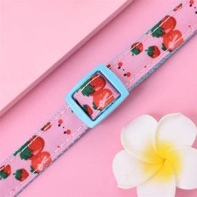 img 1 attached to Seasonal Floral Celebration Collection: Mile High Life Soft Poly-Cotton Girl Dog Collars with Bowtie