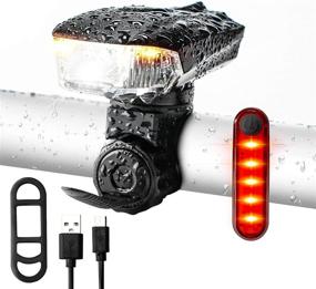 img 4 attached to 🚲 ACMIND Bike Light: Ultra Bright USB Rechargeable Bicycle Lights Set for Road Cycling Safety - 5 Modes, IPX6 Waterproof