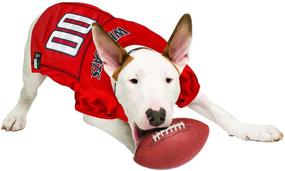 img 2 attached to 🏈 NCAA PET Apparel by Pets First - Basketball & Football Jerseys for Dogs & Cats in 50+ Collegiate Teams & 7 Sizes