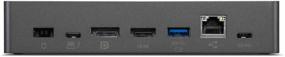 img 3 attached to Lenovo Thunderbolt 3 Essential Dock with 135W Adapter & 110V Power Cord, Universal Compatibility, USB-A 3.0 & USB-C Downstream Ports, 40AV0135US, Iron Grey