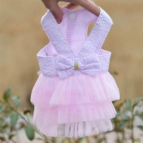 img 2 attached to 🐾 Petea Pet Clothes: Adorable Bowknot Princess Dress for Small Dogs and Cats