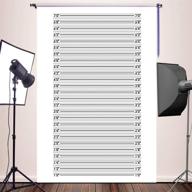 📸 wolada 5x7ft mugshot backdrop: perfect height chart for birthday, bachelorette or trash bash party! stunning portrait supplies, prison & police lineup background. photo studio props 11087 logo