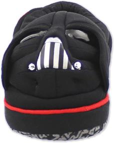 img 2 attached to Star Wars Darth Vader Toddler Boy's Plush A-Line Slippers with 3D Head - Cozy and Cute Star Wars Slippers for Boys