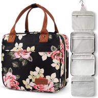 efficient travel toiletry bag: wdlhqc 🧳 hanging makeup cosmetic bag for convenient on-the-go organization logo