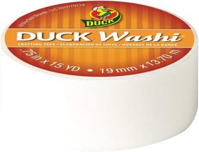 img 1 attached to 🦆 Duck Washi Tape for Crafting, Decorating, White, 0.75 in x 15 yd - Pack of 4 Rolls