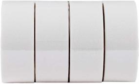 img 3 attached to 🦆 Duck Washi Tape for Crafting, Decorating, White, 0.75 in x 15 yd - Pack of 4 Rolls