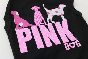 img 1 attached to 🐶 DroolingDog Pink Pet T-Shirt: Stylish Dog Clothes for Small Dogs