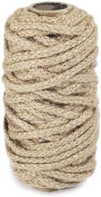 img 4 attached to 🧵 Zakous 100 Feet Braided Jute Twine, 5mm Natural Jute Rope for Artworks, Crafts, Macrame & Gardening