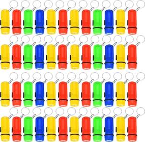 img 4 attached to BBTO 48 Pieces Mini Flashlight Key Chain Flashlight Toy Party Favors: Fun for Kids in 4 Vibrant Colors