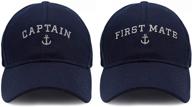 ⛵ stylish captain hat & first mate baseball caps - perfect for boating and nautical adventures! logo