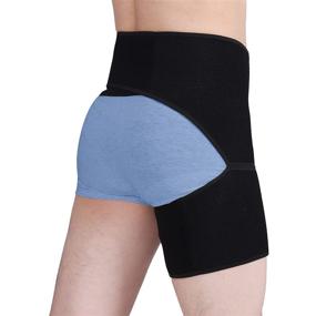 img 4 attached to Supports Compression Adjustable Hamstring Arthritis