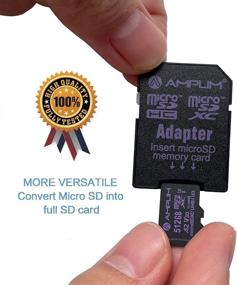 img 1 attached to 📸 Amplim Micro SD карта 512GB - Новая 2021 год MicroSD память плюс адаптер, высокая скорость 170MB/S, A2 MicroSDXC U3 Класс 10 V30 UHS-I - Совместима с Nintendo-Switch, GoPro Hero, Surface, телефоном, камерой, планшетом