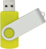 vicfun 10pcs 2gb usb flash drives 2gb usb thumb drive 10 bulk deal -yellow logo
