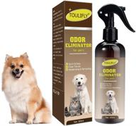 advanced pet odor eliminator & stain remover spray for dogs and cats - quick, easy & effective (300ml) logo