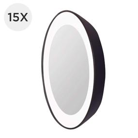 img 3 attached to 🪞 Zadro Next Generation LED Lighted Suction Cup Mirror, 15X Magnification, Black with Silver Finish