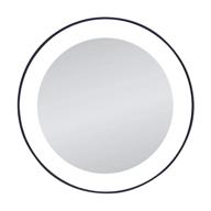 🪞 zadro next generation led lighted suction cup mirror, 15x magnification, black with silver finish logo