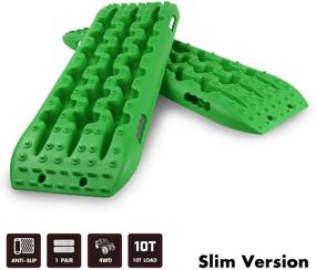 img 4 attached to STEGODON New Recovery Traction Tracks Slim(Set Of 2) Tires & Wheels