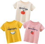 👕 kumary toddler little 3 pack sleeve girls' clothing - tops, tees, and blouses for enhanced seo logo