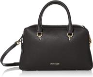 calvin klein deandra novelty satchel women's handbags & wallets logo
